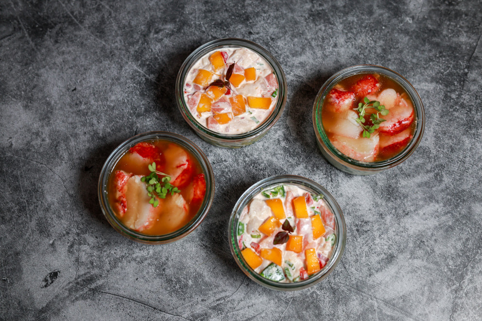 Le ceviche de saumon et daurade