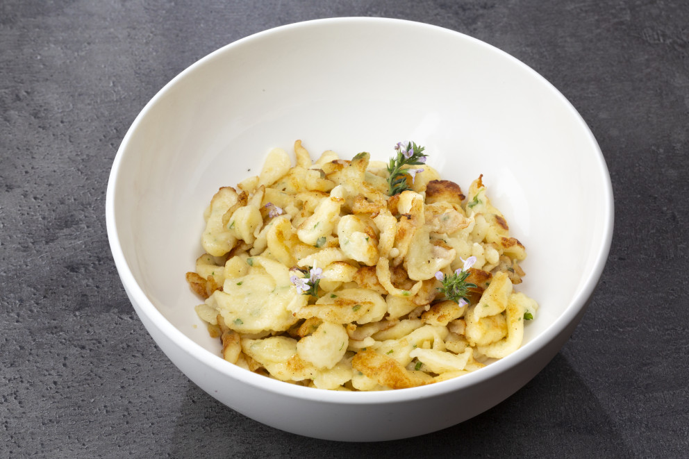 Les spaetzles au fromage blanc